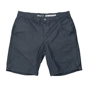 Johnnie-O Prep-Formance Chino Shorts Men's Size 36 Black 9" Inseam Golf